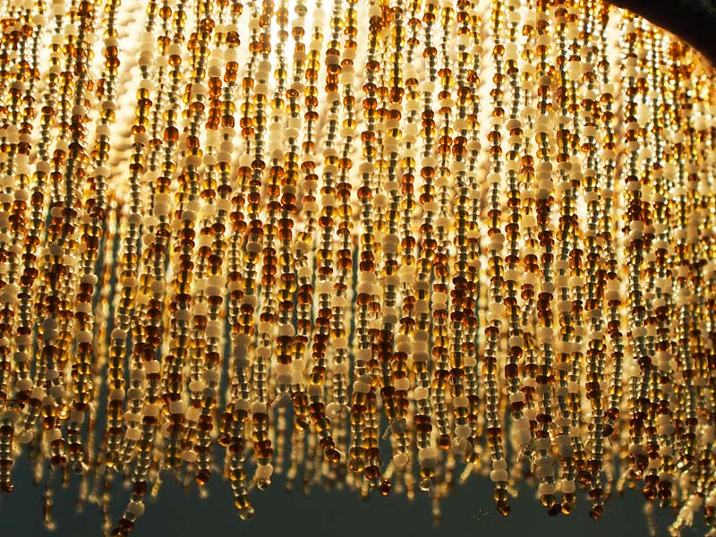 beads close up - lighted